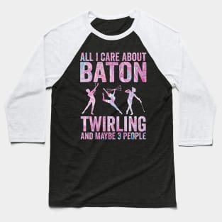 Baton Twirling and 3 people Baseball T-Shirt